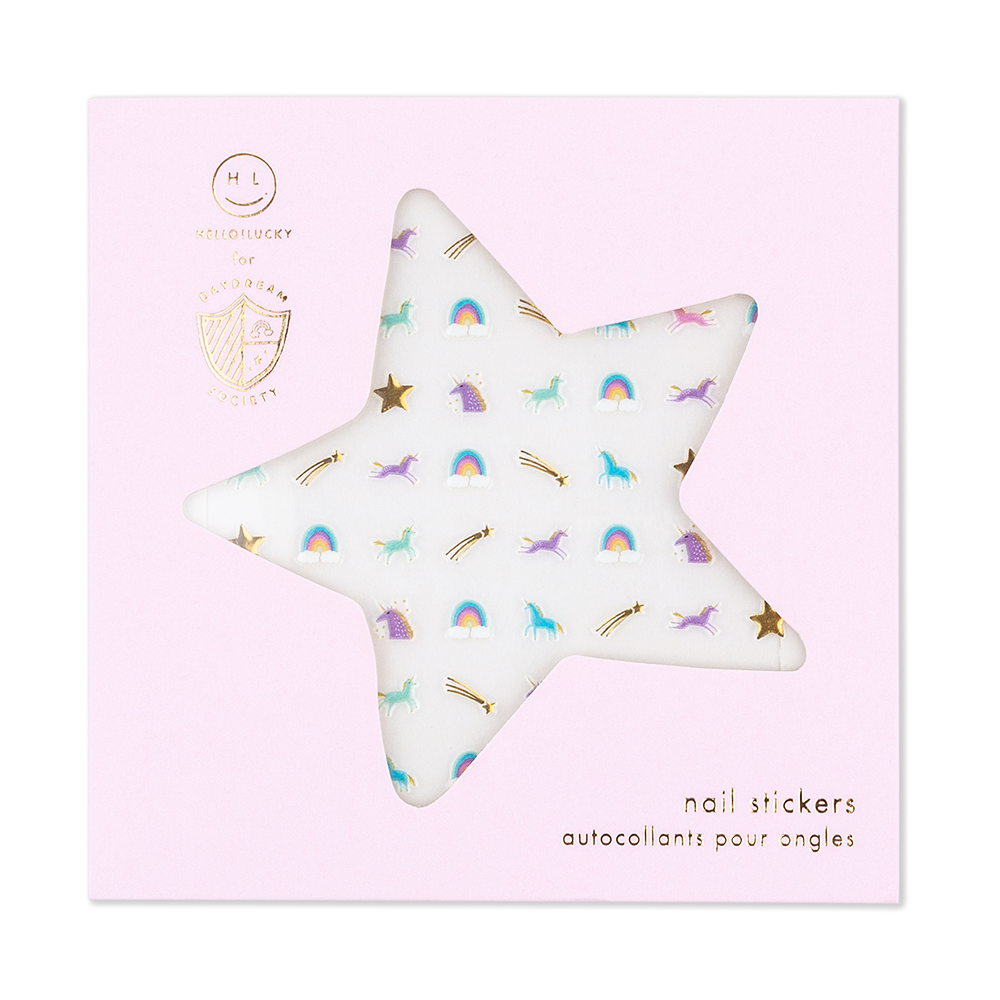 Stickers para uñas de Unicornios y Arcoíris