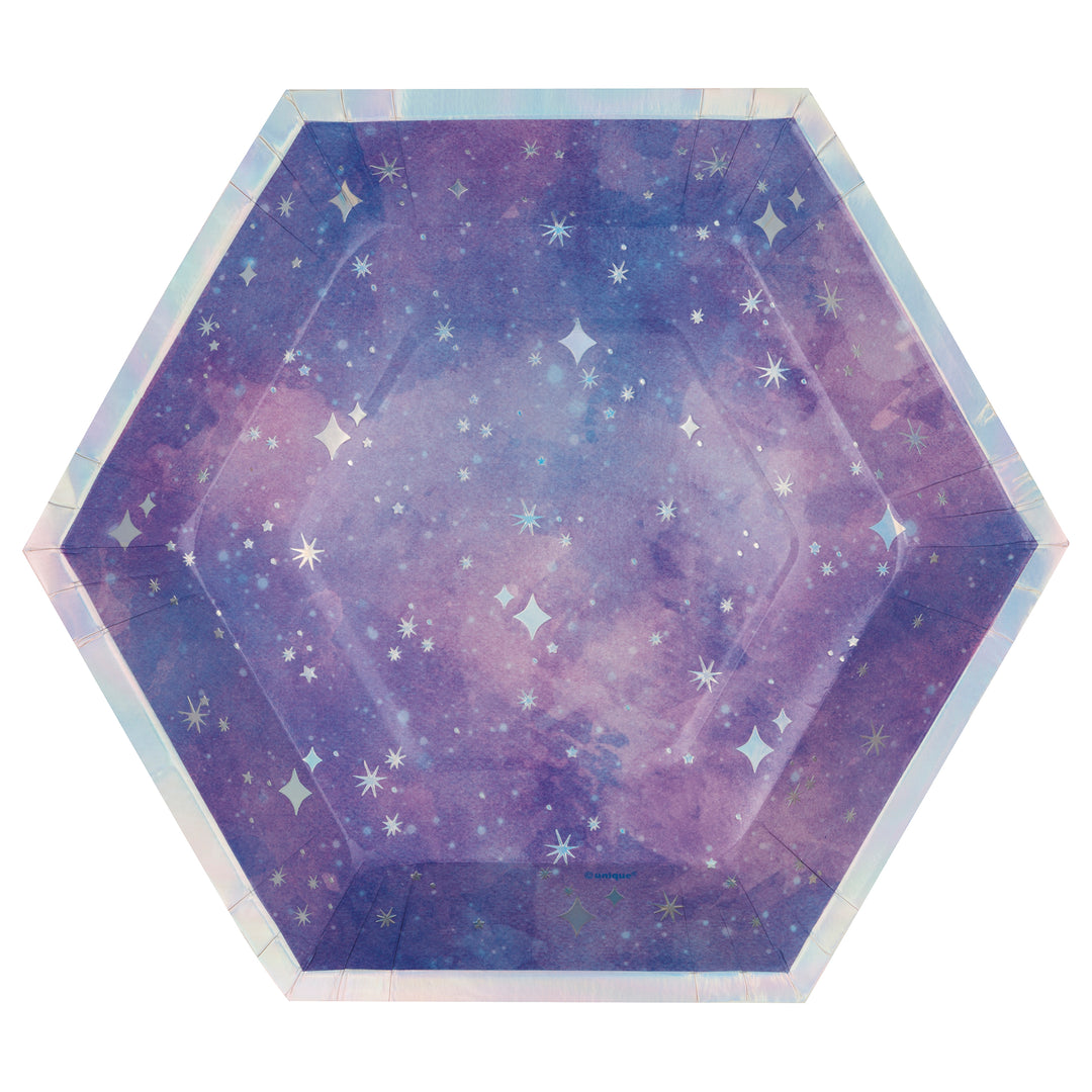 Plato Hexagonal "Galaxia", 8 Uds