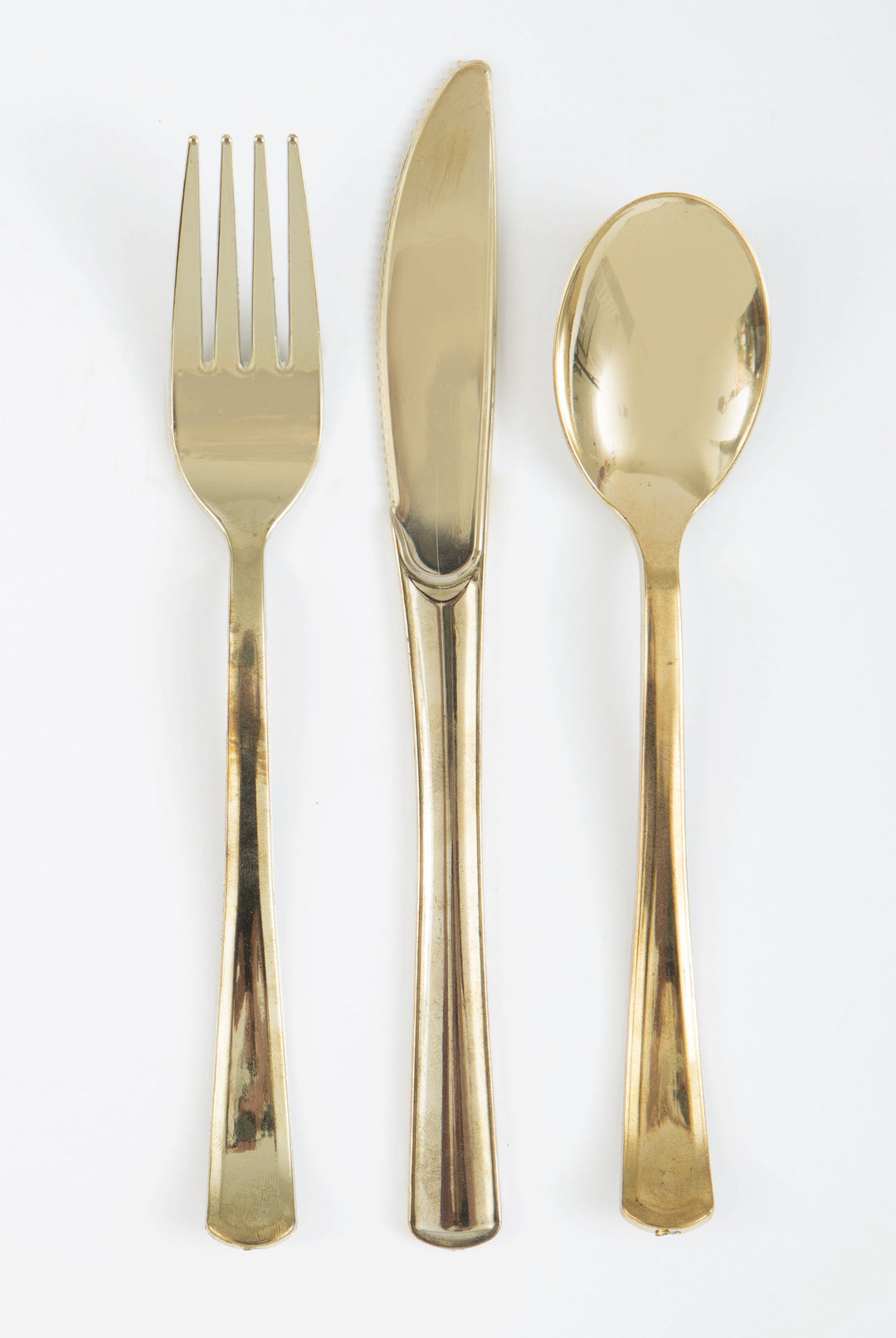 Set de Cubiertos Dorado Metalizado, 18 Uds