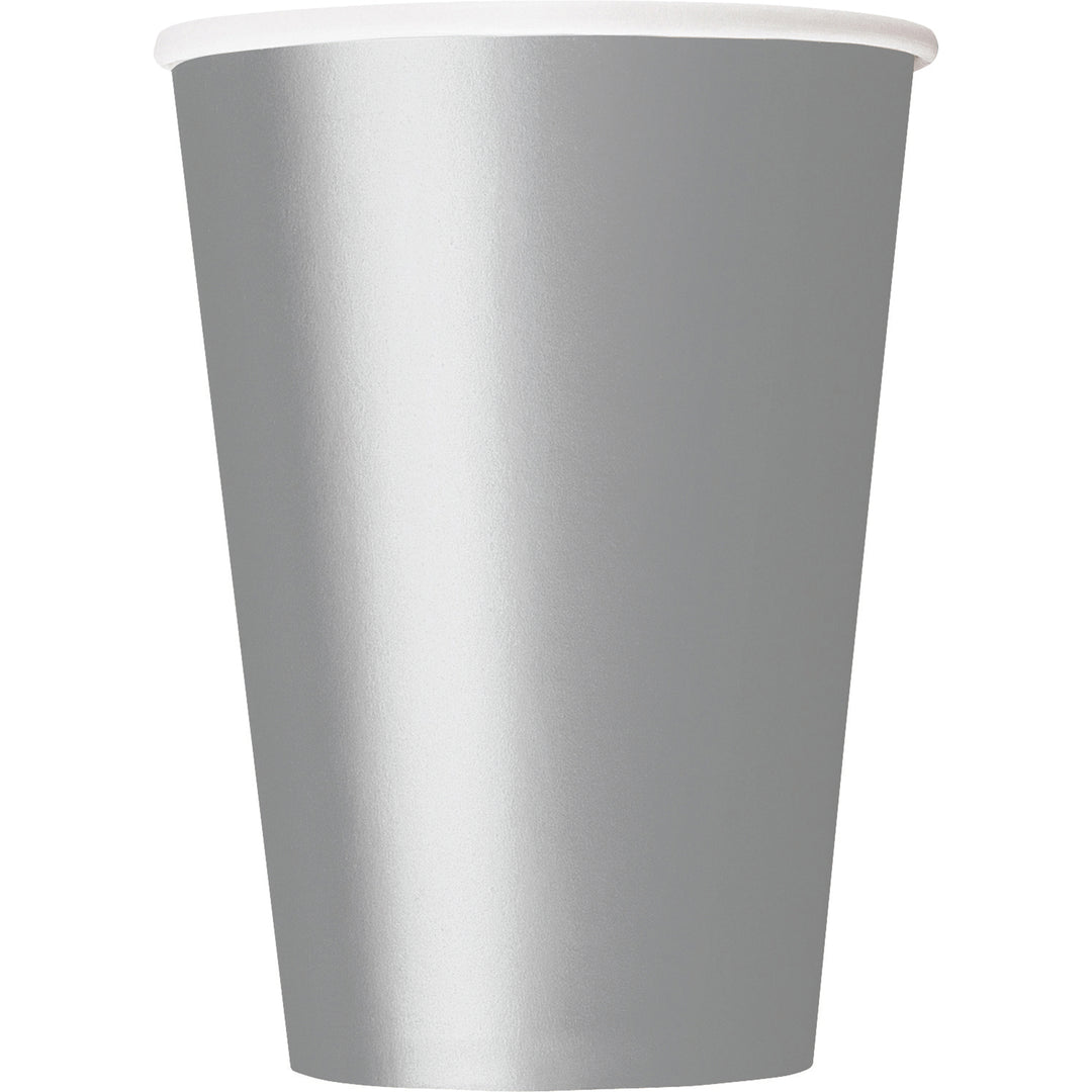 Vaso Plateado Basic, 8 Uds