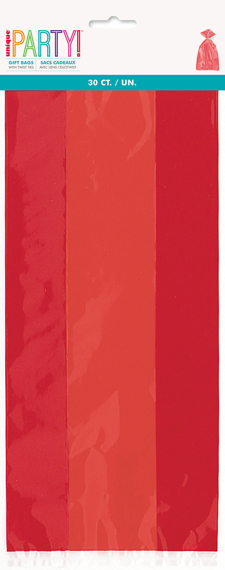 Bolsa Celofán Rojo, 30 Uds