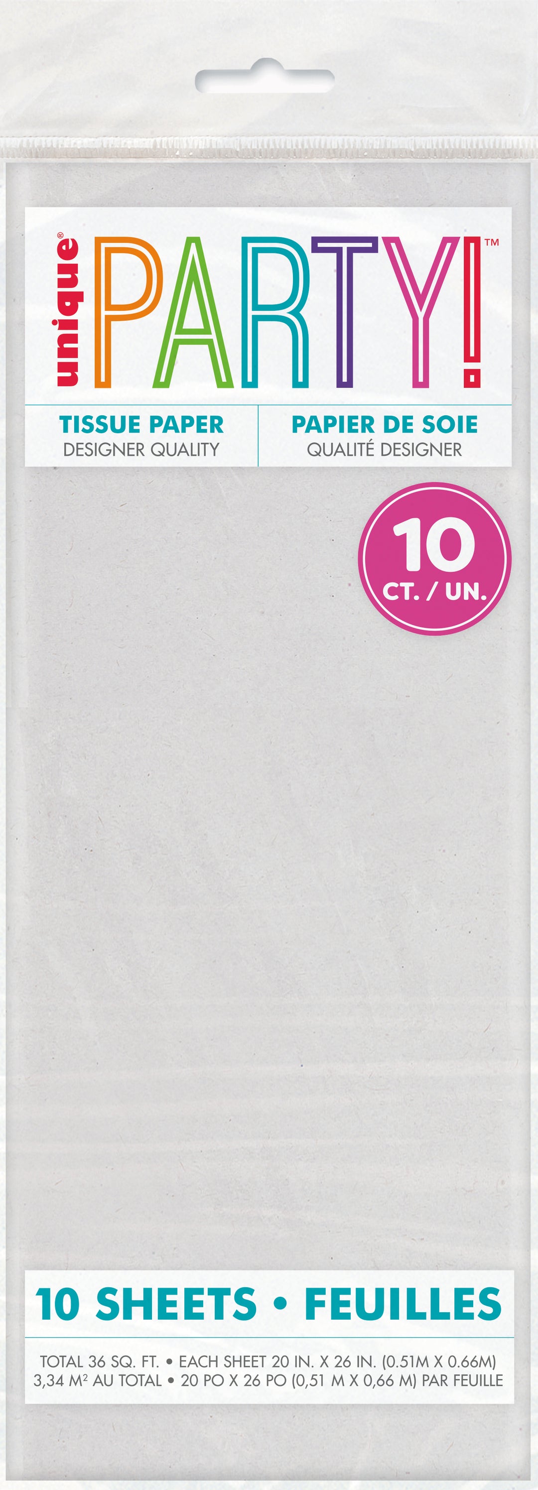Papel China Blanco, 10 Uds