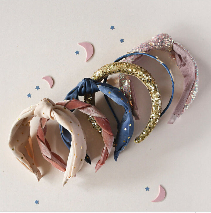 Diadema Lentejuelas Gold