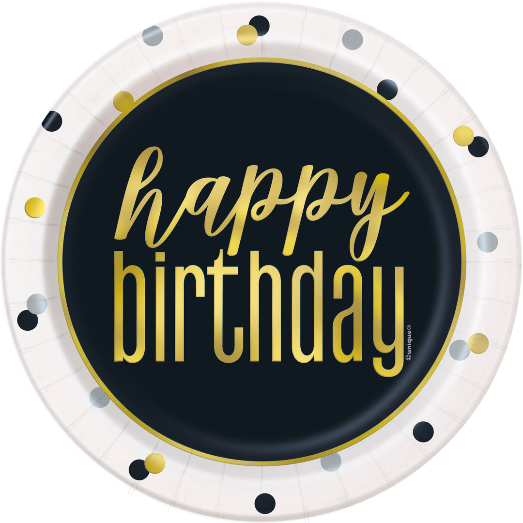 Plato "Happy Birthday", 8 Uds