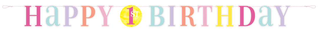 Guirnalda "Happy 1st Birthday"