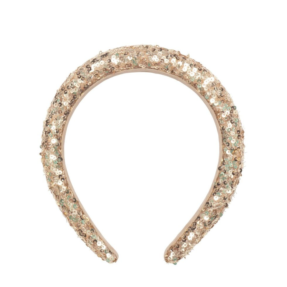 Diadema Lentejuelas Gold
