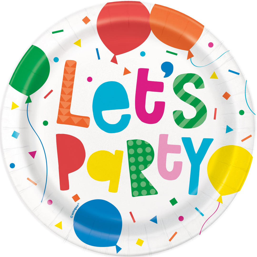 Plato "Let's Party", 8 Uds