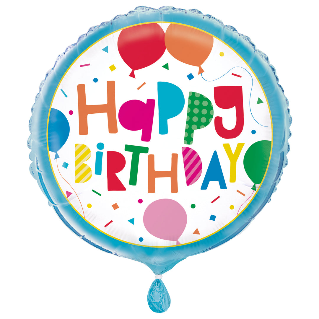 Globo Foil "Happy Birthday"
