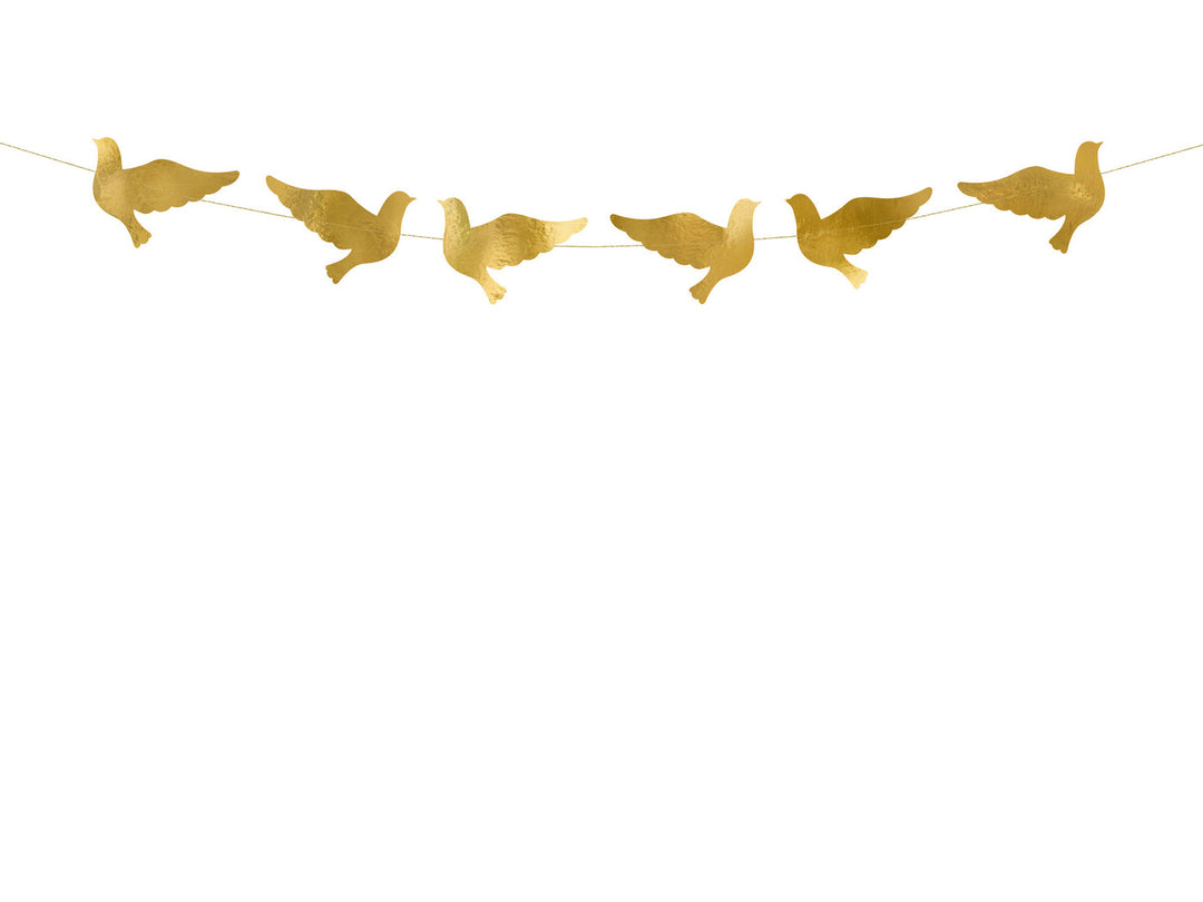 Guirnalda Palomas Doradas