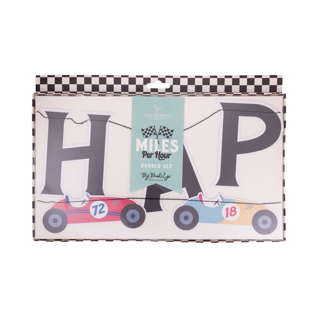 Guirnalda "Happy Birthday" Carrera de autos