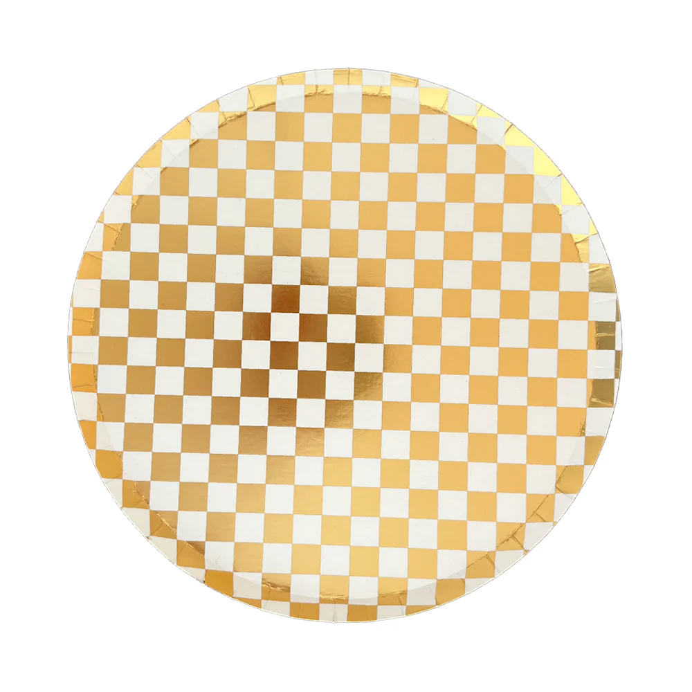 Plato Check it! Dorado, 8 Uds