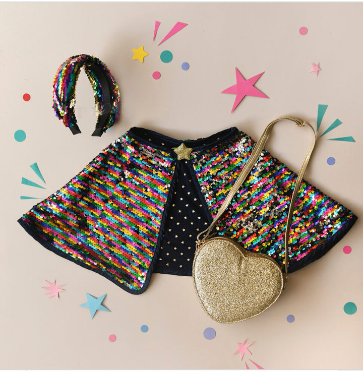 Diadema Lazo Lentejuelas Rainbow