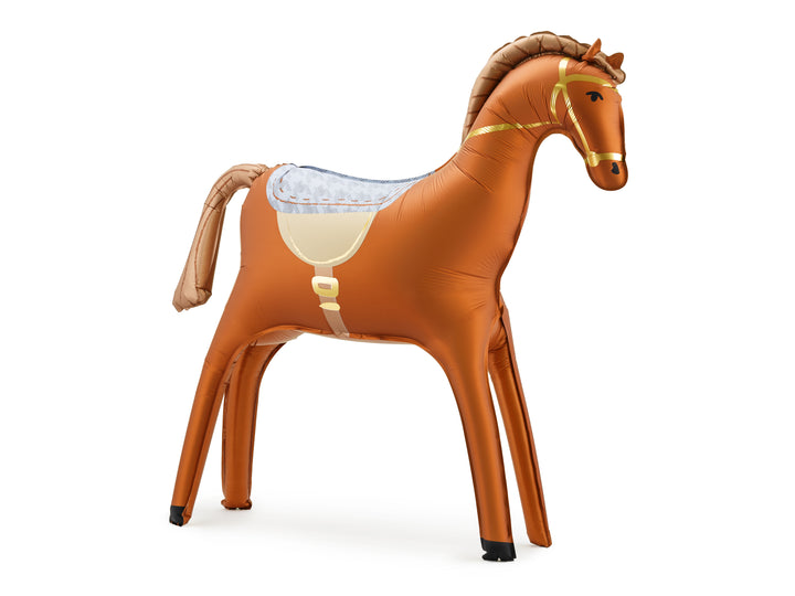 Globo Foil standing Caballito Marrón