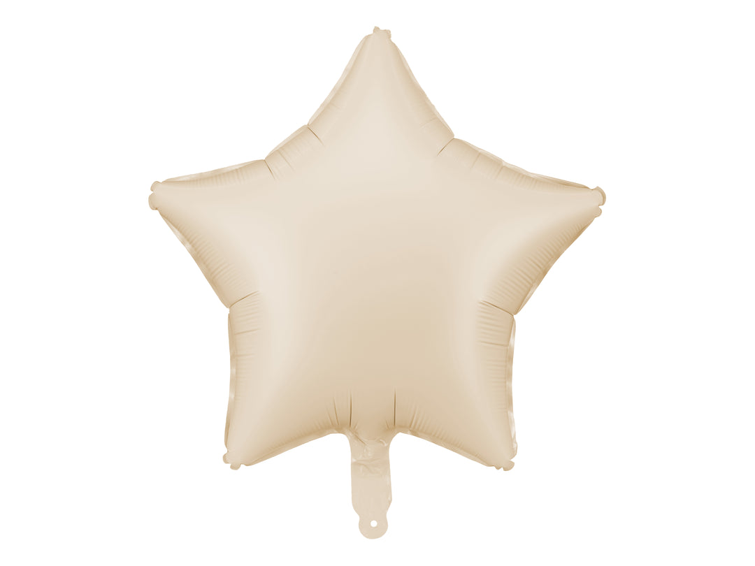 Globo Foil "Estrella crema mate" 48 cm