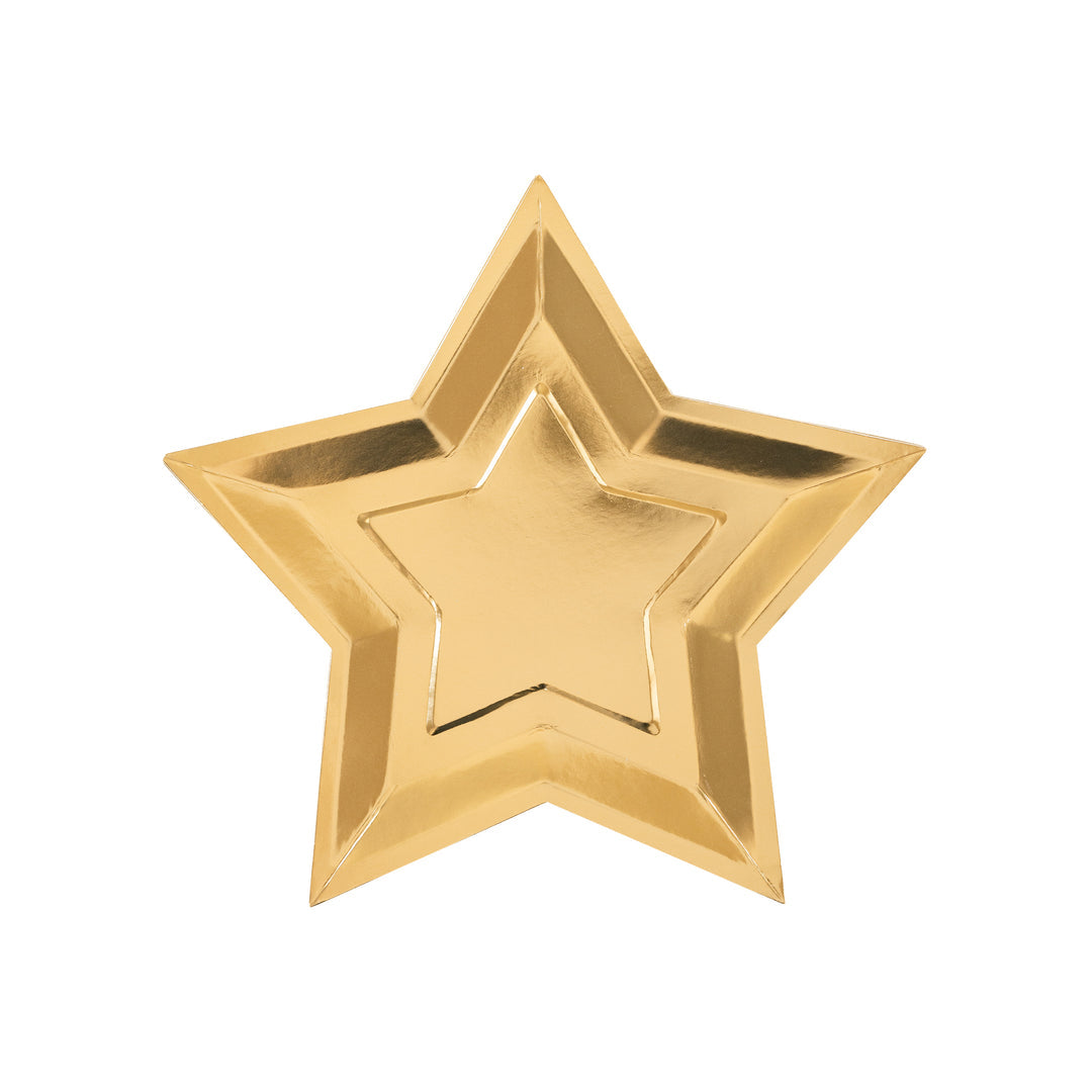 Plato Grande Estrella Dorada