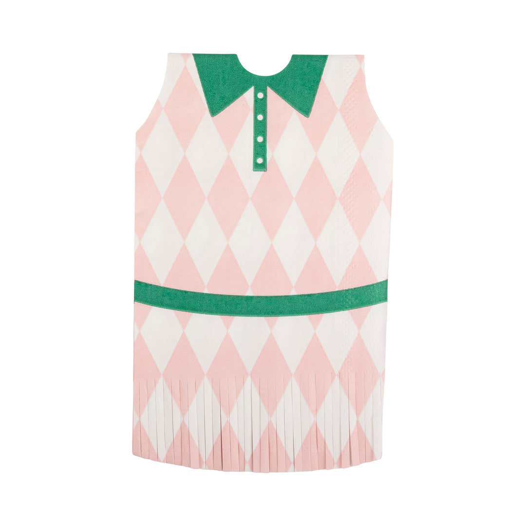 Servilleta Minivestido Flecos Tennis 24 Uds