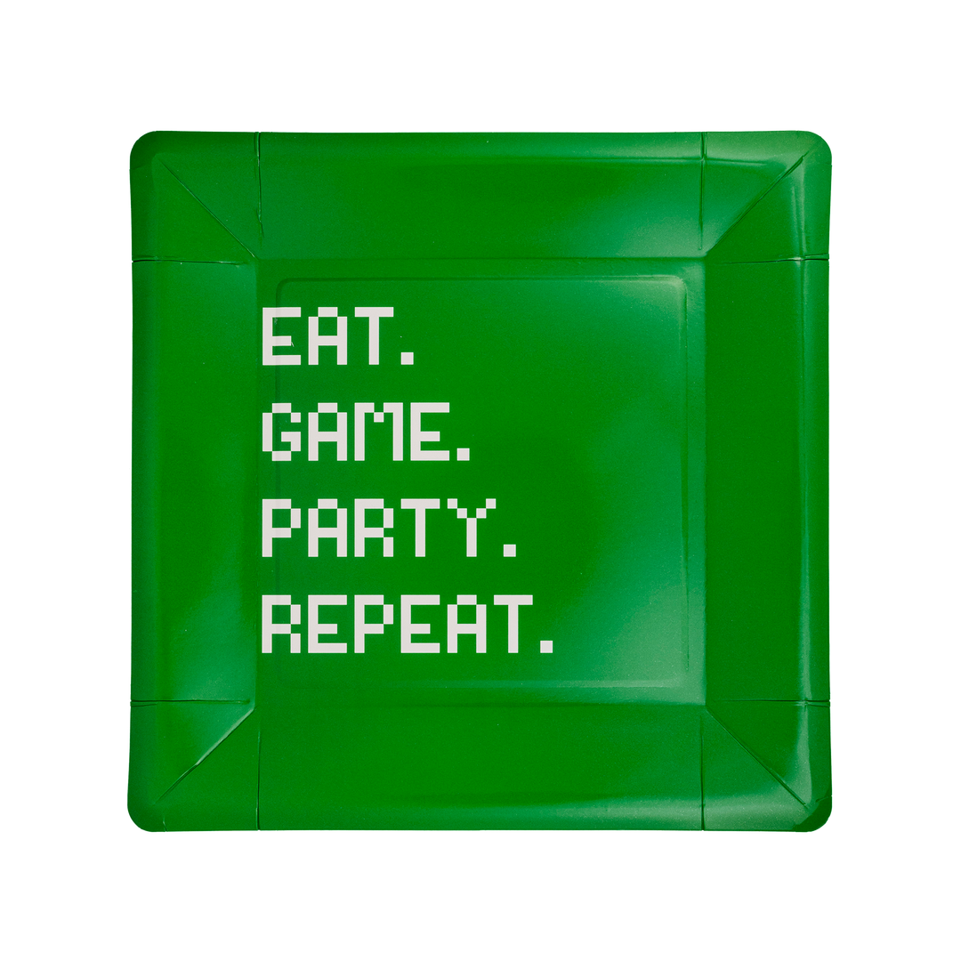 Plato Grande "Eat Game Party" 12 Uds