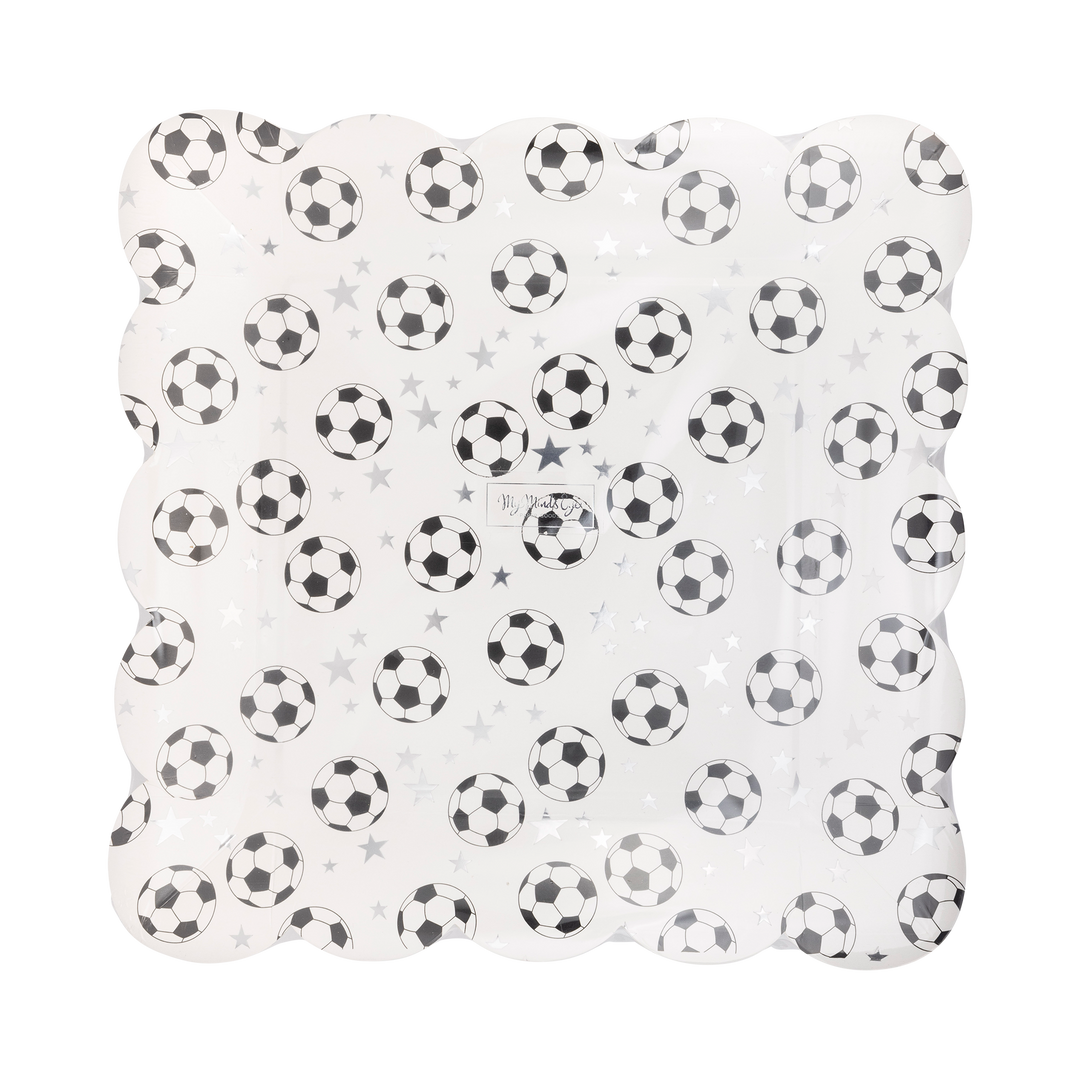 Plato Balon de Fútbol Festoneado