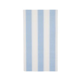 Servilleta Invitado a Rayas Cabana Azul Celeste, 20 Uds