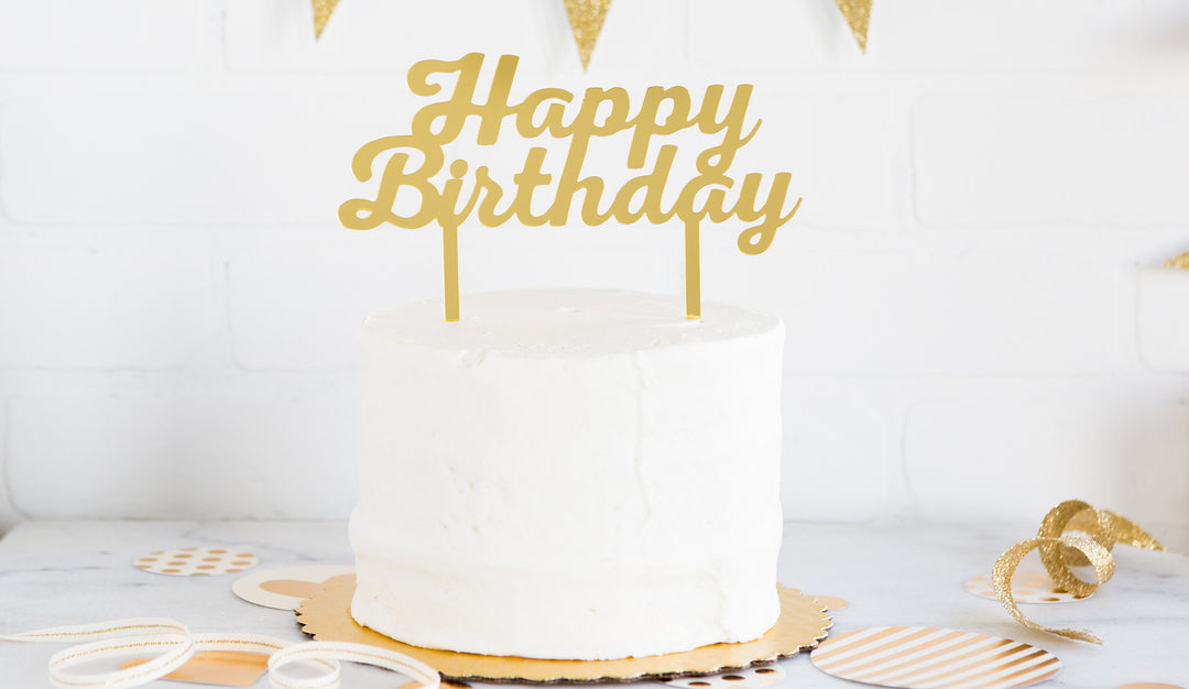 Cake Topper Happy Birthday