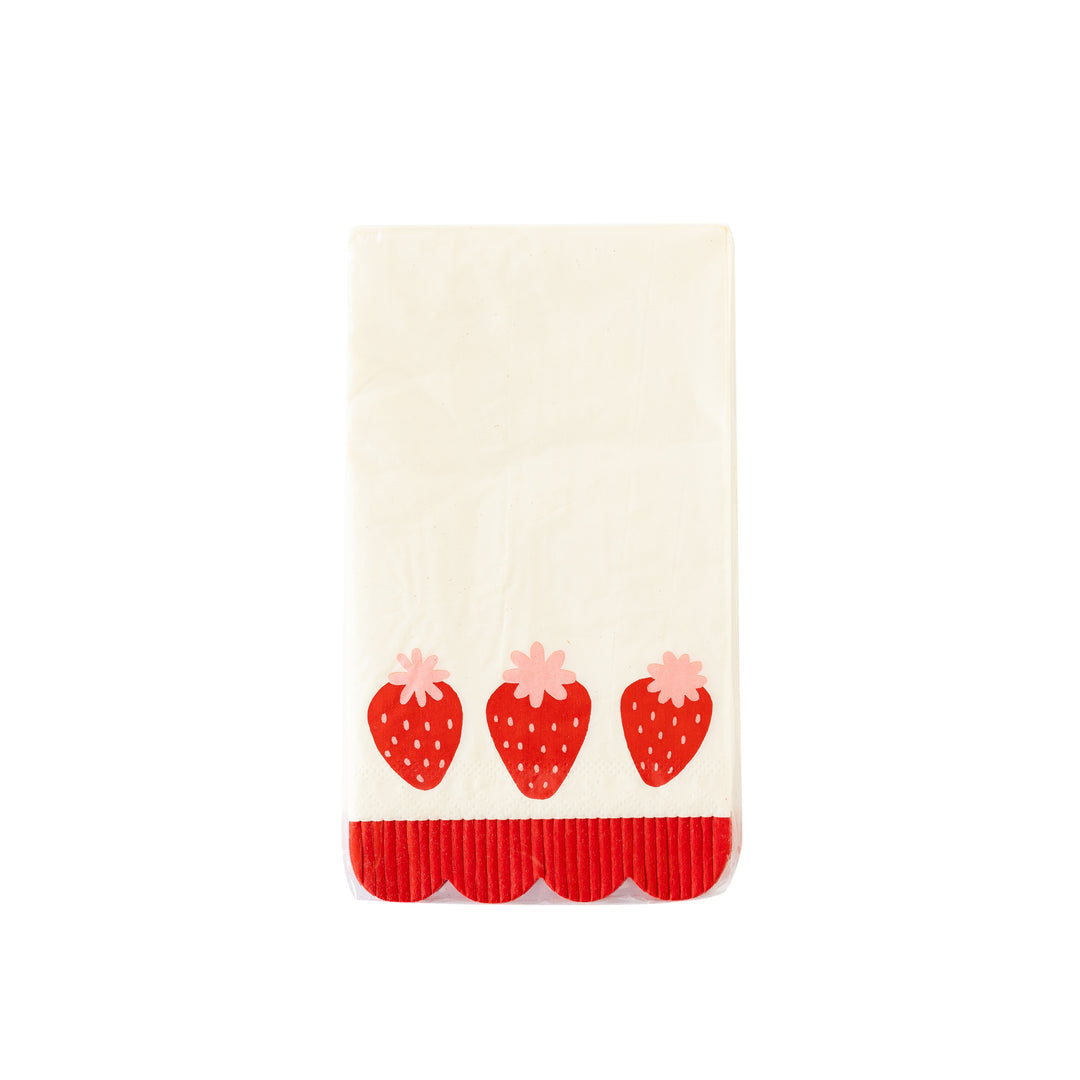 Servilleta Invitado Flecos Strawberry 24 Uds