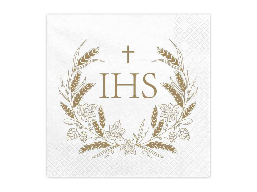Servilleta Grande "IHS" 12 Uds