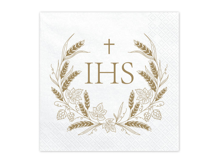 Servilleta Grande "IHS" 12 Uds