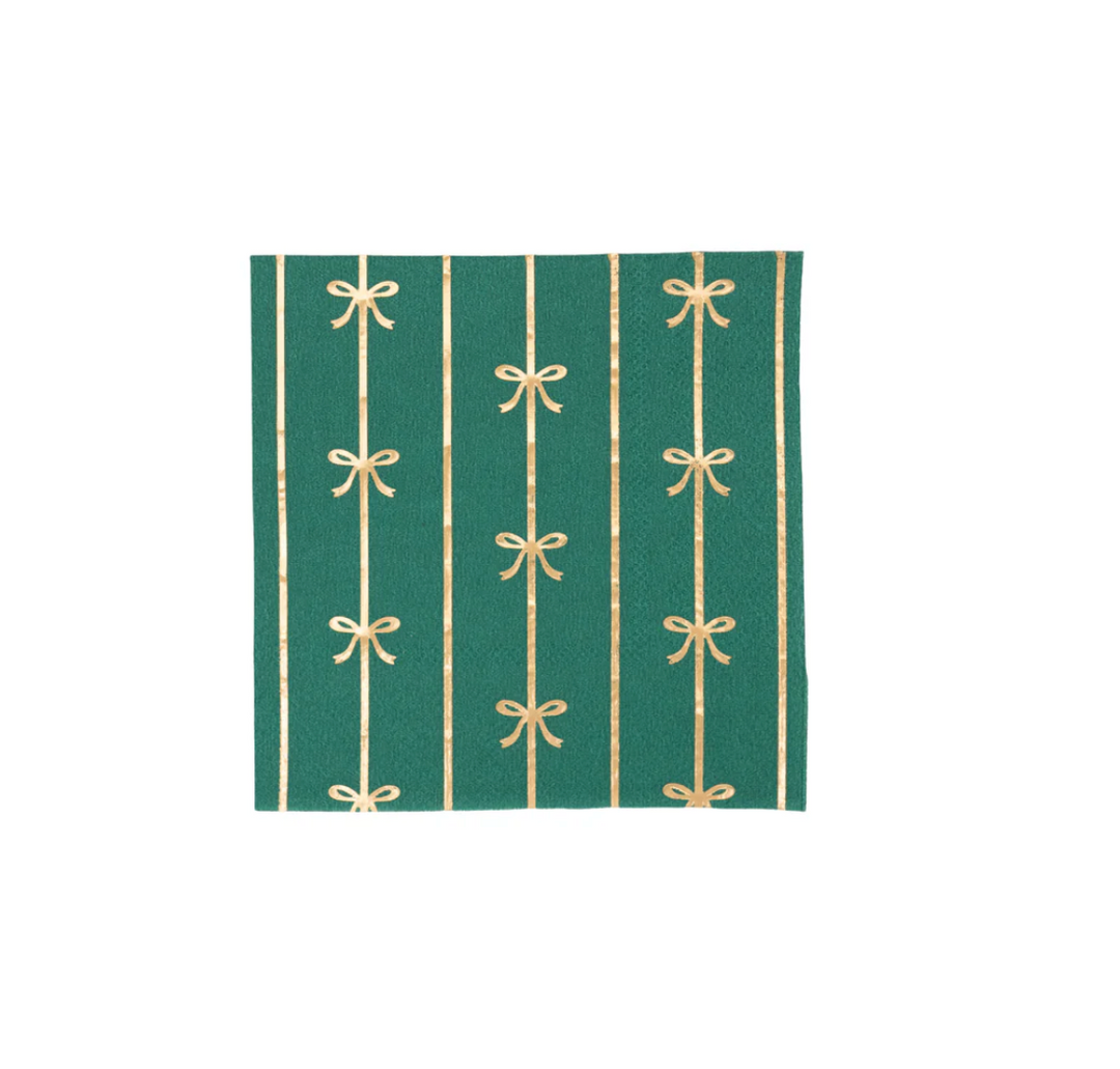 Servilleta Coctel Esmeralda Lazo, 20 Uds