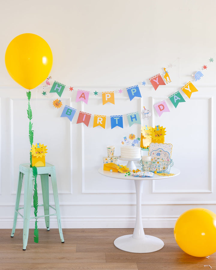 Guirnalda Happy Birthday Fiesta de Animales