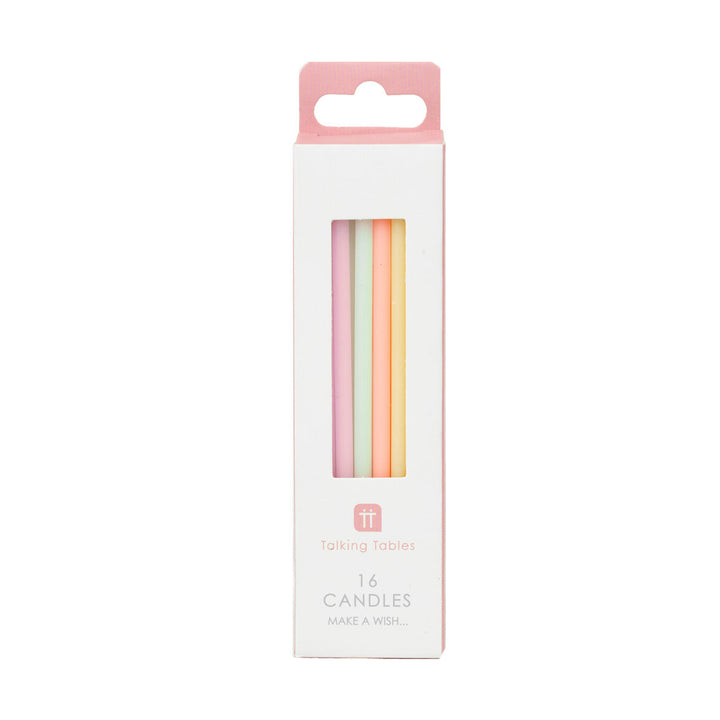 Velas Mix Colores Pastel 16 Uds