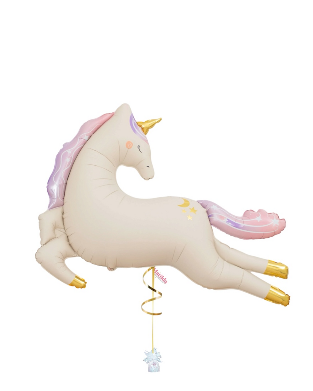 Bouquet de globos de hadas Unicornio pastel con helio