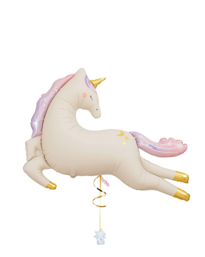 Bouquet de globos de hadas Unicornio pastel con helio