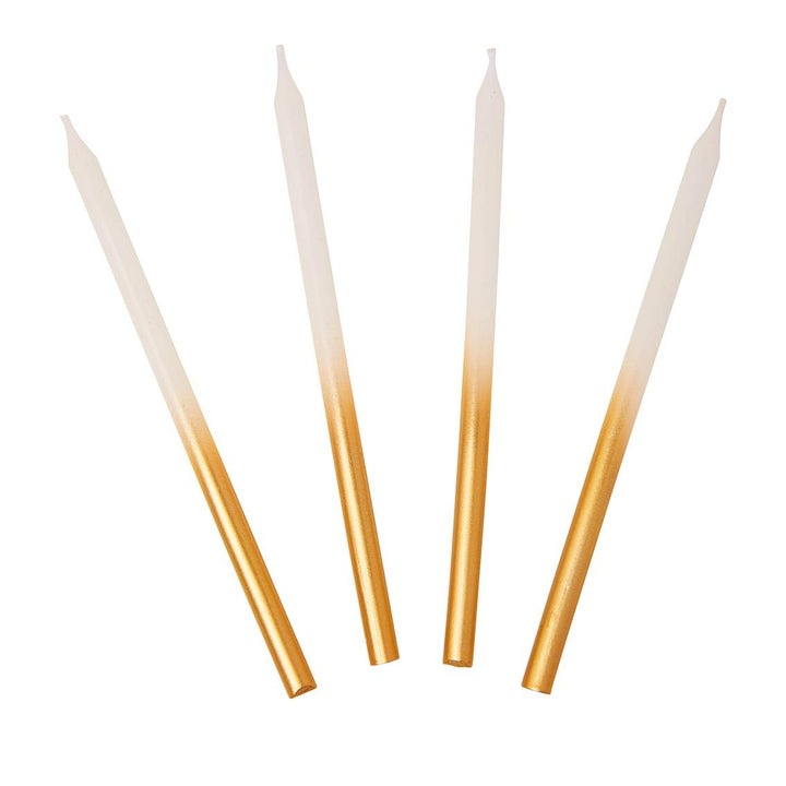 Velas Degradado Dorado 16 Uds