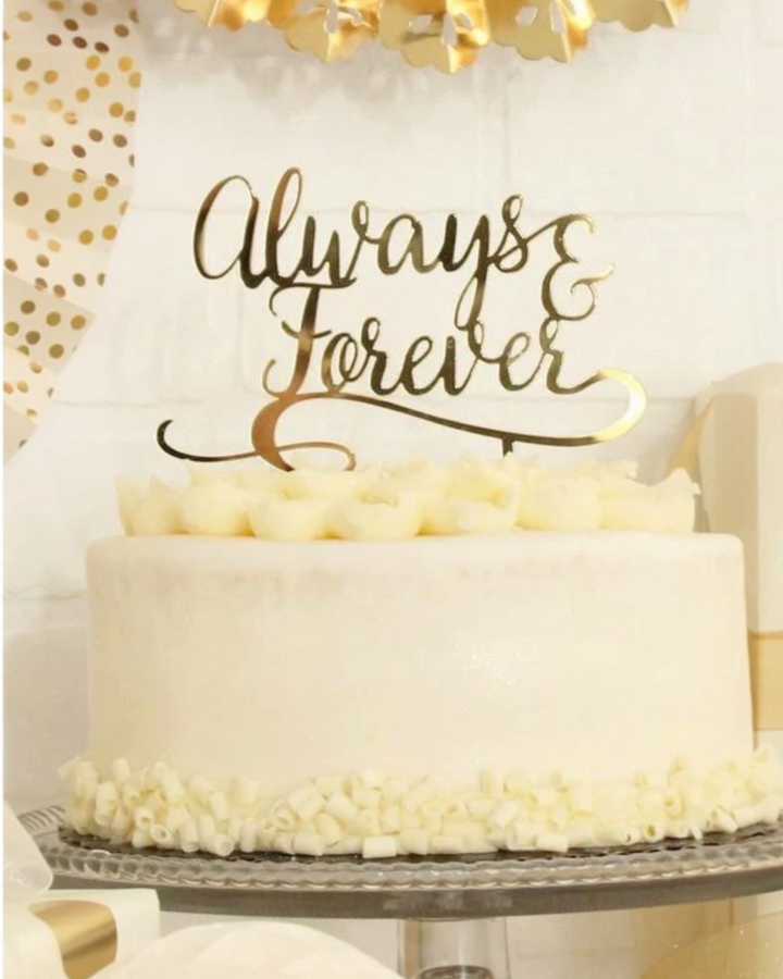 Cake Topper Always & Forever