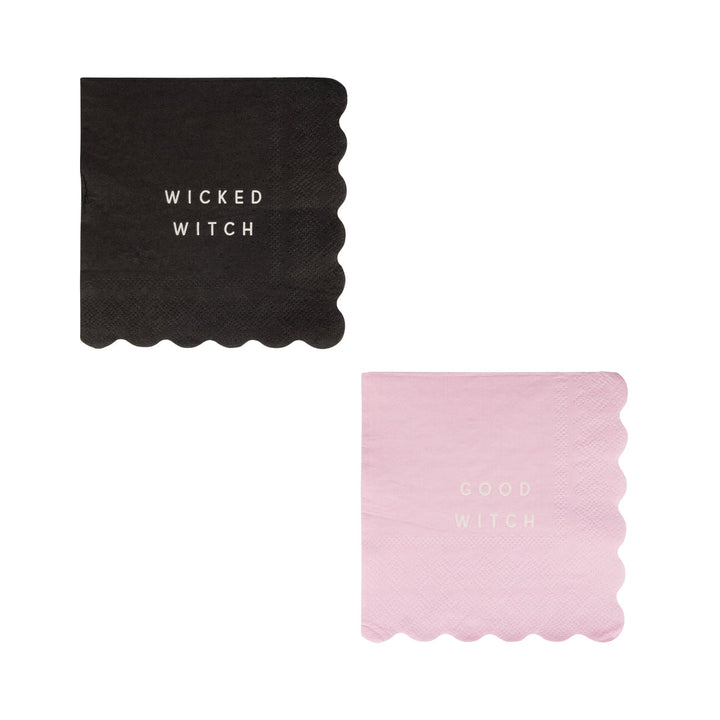 Servilleta cóctel "Wicked Witch""Good Witch" 24 Uds