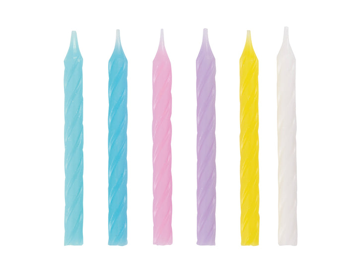 Velas Espirales Multicolor, 24 Uds