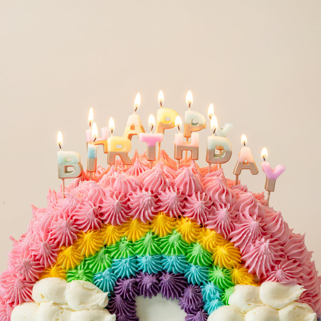 Velas HAPPY BIRTHDAY Mix Pastel
