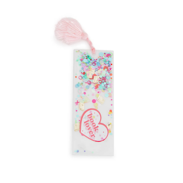 Marcapáginas de confeti "Amante de los libros" del club de lectura