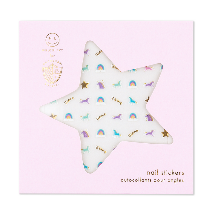 Stickers para uñas de Unicornios y Arcoíris