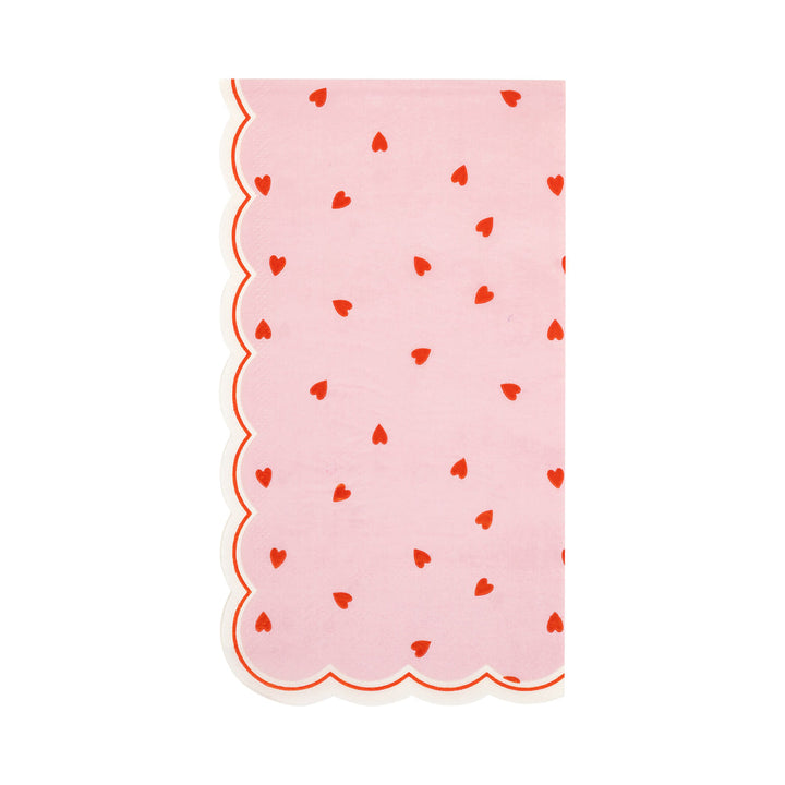 Servilleta Invitado Corazones Dispersos 18 Uds