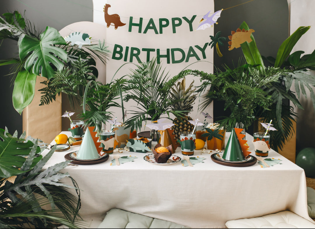 Guirnalda Happy Birthday Dinosaurio