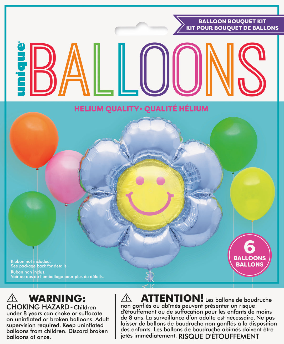 Globo Foil "Daisy Groovy", 6 uds