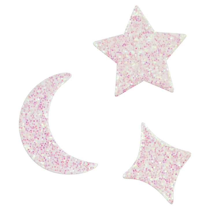 Confetti Luna y Estrella Iridiscente