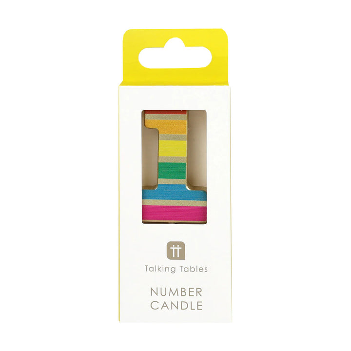 Velas Número 0-9 "Arcoiris"