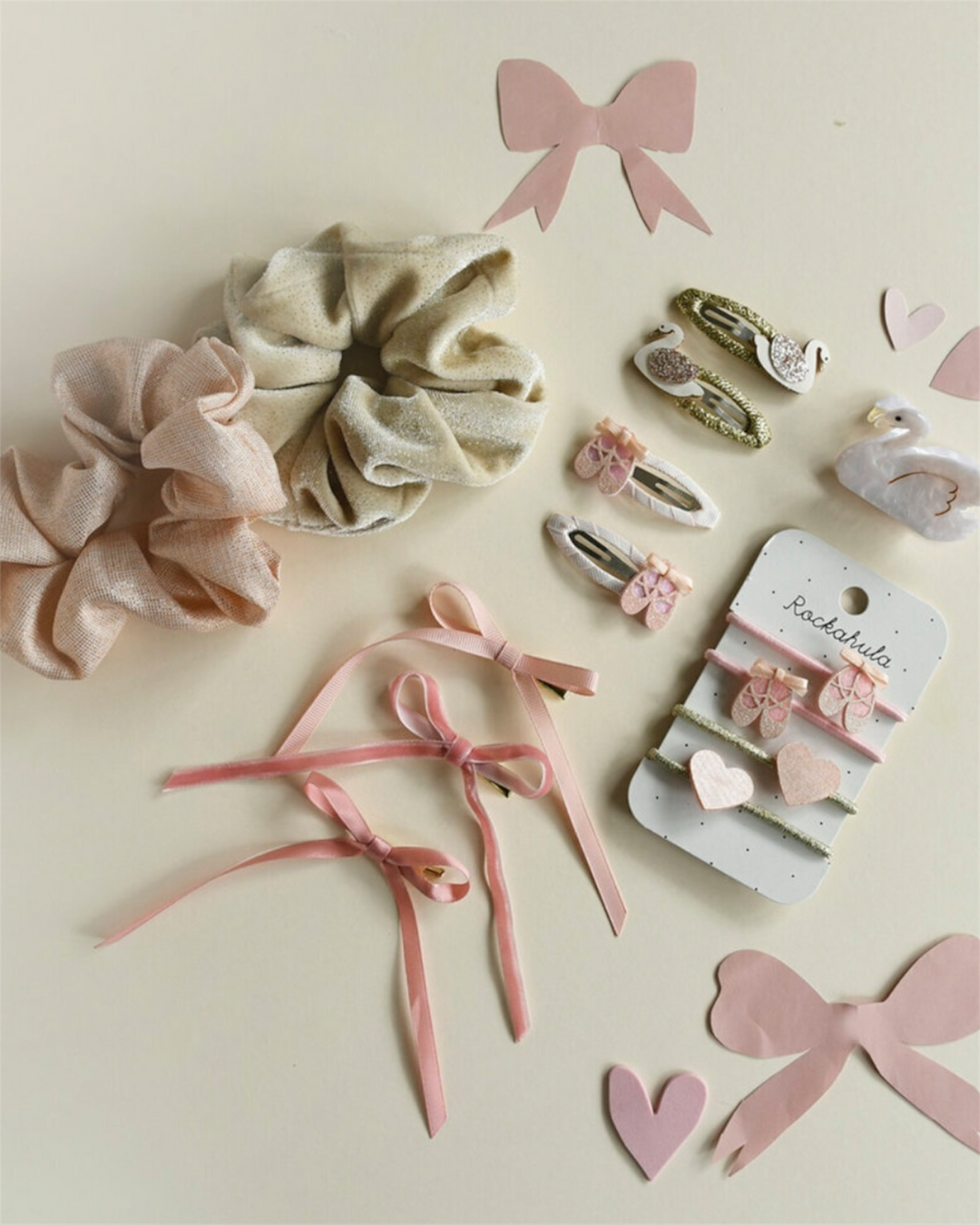 Clips de Lazo Largos Rosa (Disponible 02/2026)