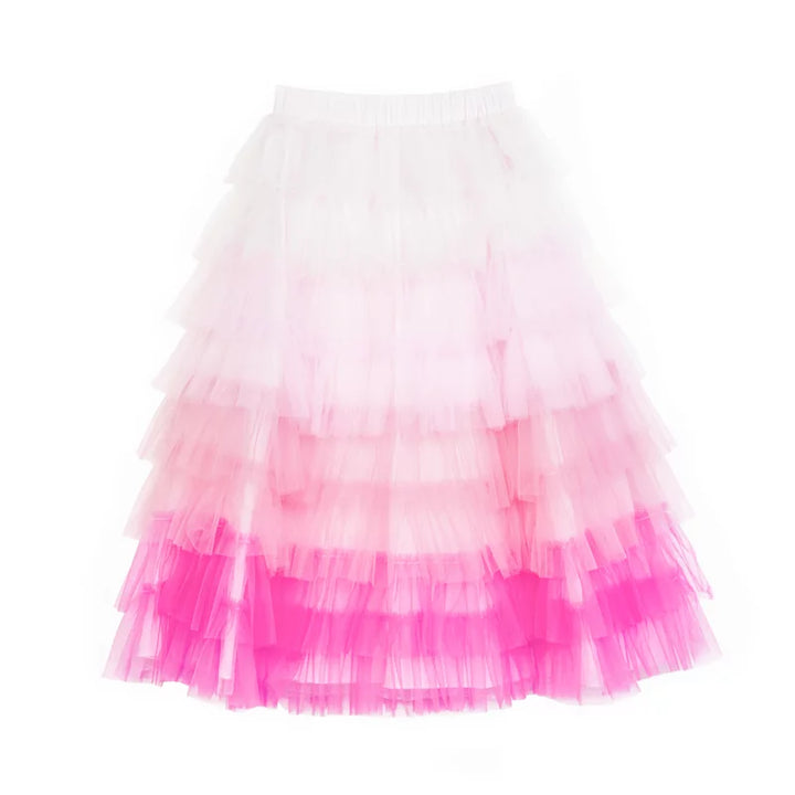 Falda Ruffle Rosa Tie-dye