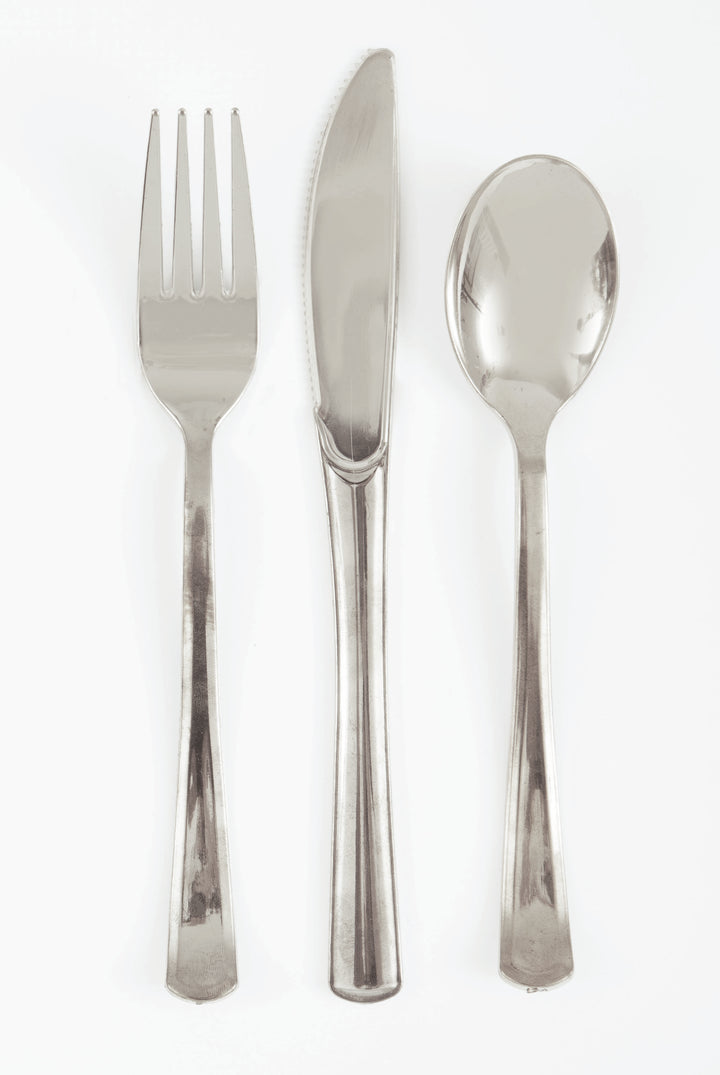 Set de Cubiertos Metalizados, 18 Uds