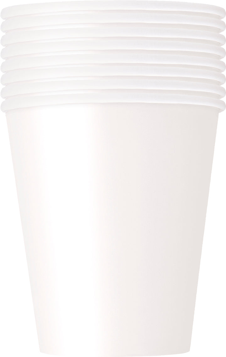 Vaso Blanco Basic, 8 Uds