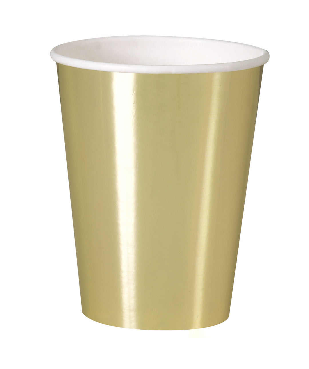 Vaso Dorado Brillante Basic, 8 Uds