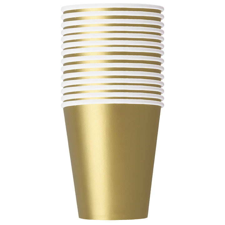 Vaso Dorado Basic, 14 Uds